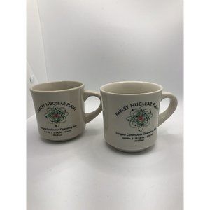 Farley Nuclear Plant coffee mugs lot of 2 2000 And 1996 Mike New